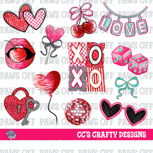 Valentine Clipart Bundle PNG