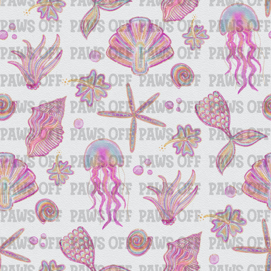 Vitamin Sea Watercolor Seamless PNG