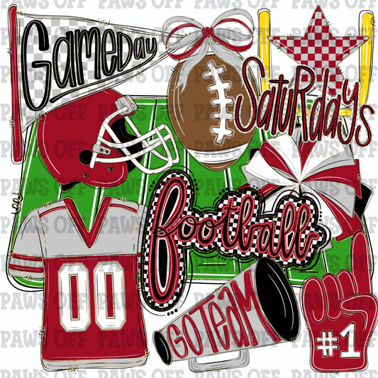 Football Clipart Bundle PNG