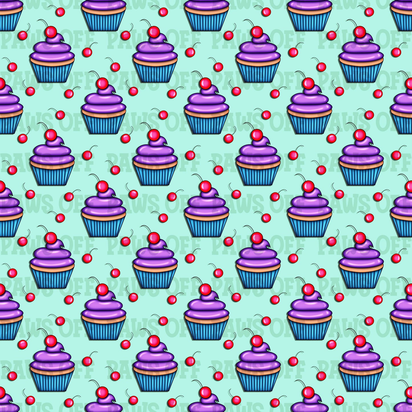 Cupcake Seamless Pattern