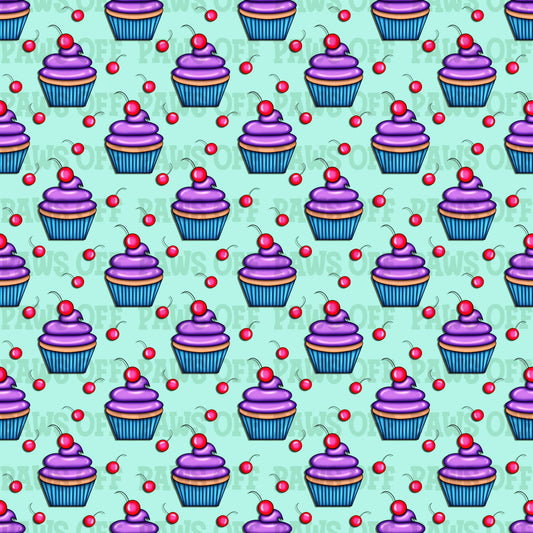 Cupcake Seamless Pattern