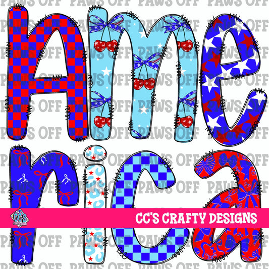 America PNG Digital Design