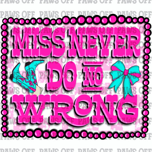 Miss Never Do No Wrong PNG