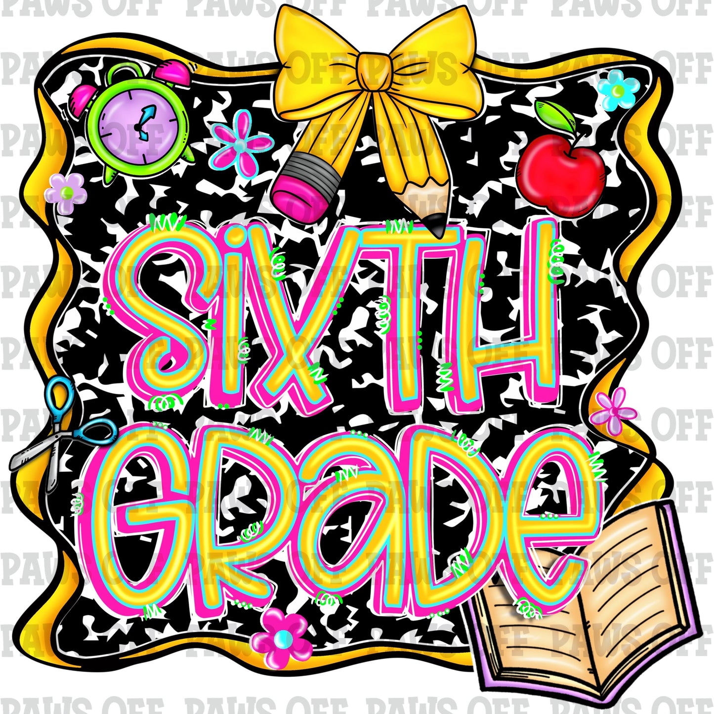 Back to School PNG Bundle PreK to 6th Grade