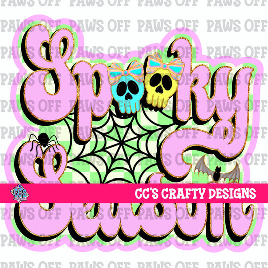 Preppy Spooky Season PNG