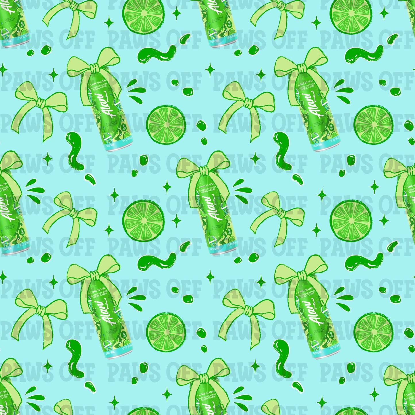 Alani Lime Slush Seamless PNG