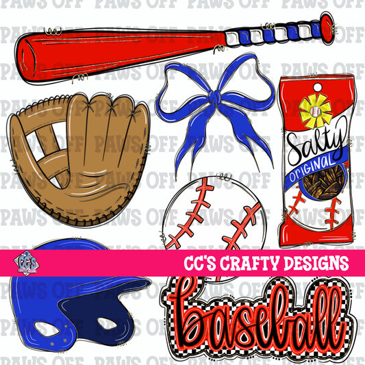 Salty Baseball Clipart Bundle PNG