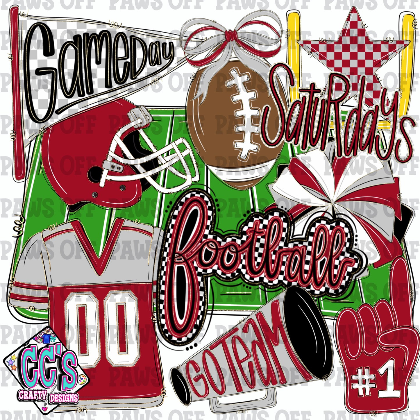 Football Clipart Bundle PNG
