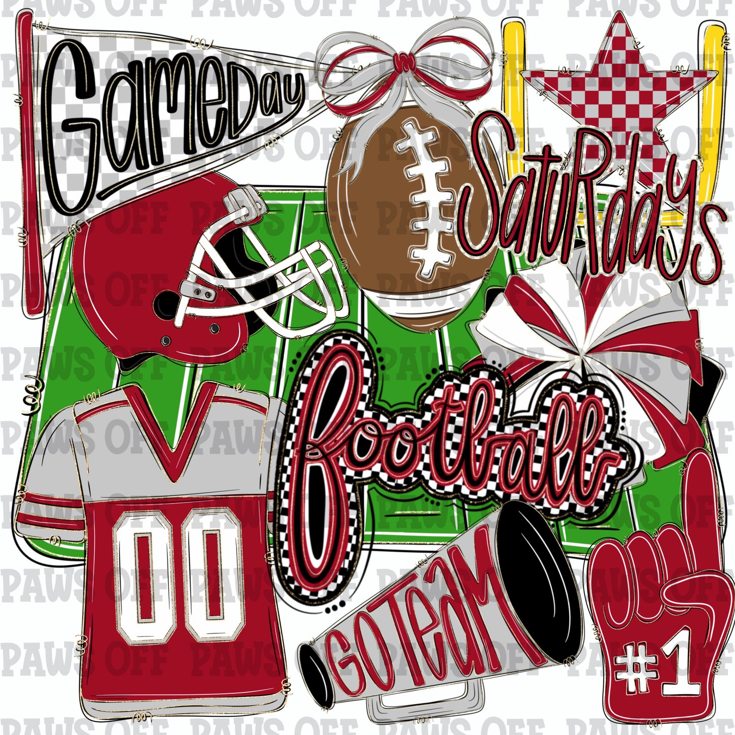 Football Clipart Bundle PNG