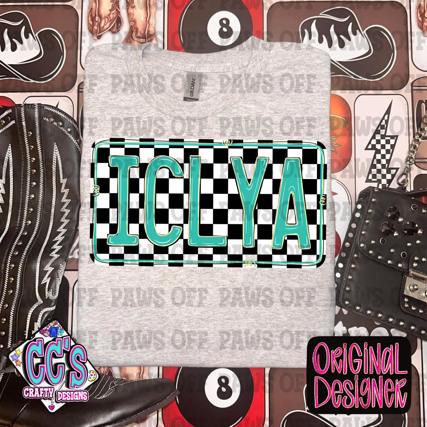 ICLYA I Can’t Love You Anymore Checkerboard PNG