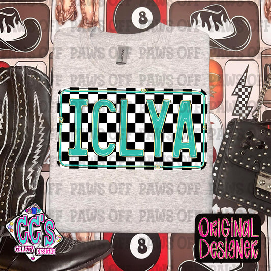 ICLYA I Can’t Love You Anymore Checkerboard PNG