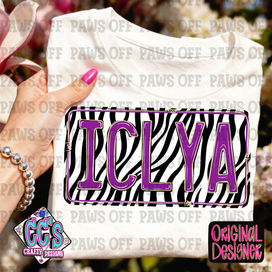 ICLYA I Can’t Love You Anymore Zebra PNG