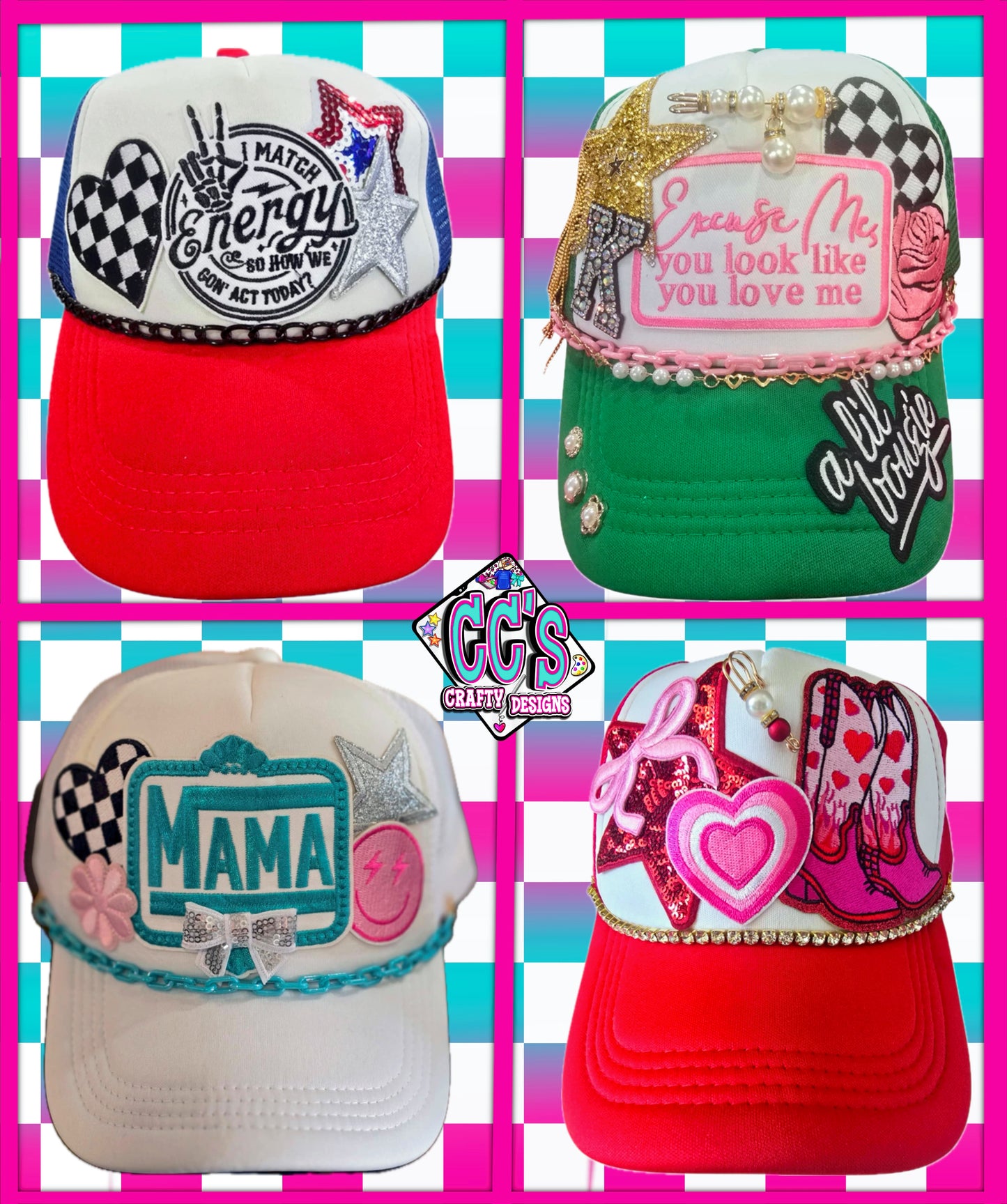 Build Your Own Trucker Hat - Five Patches