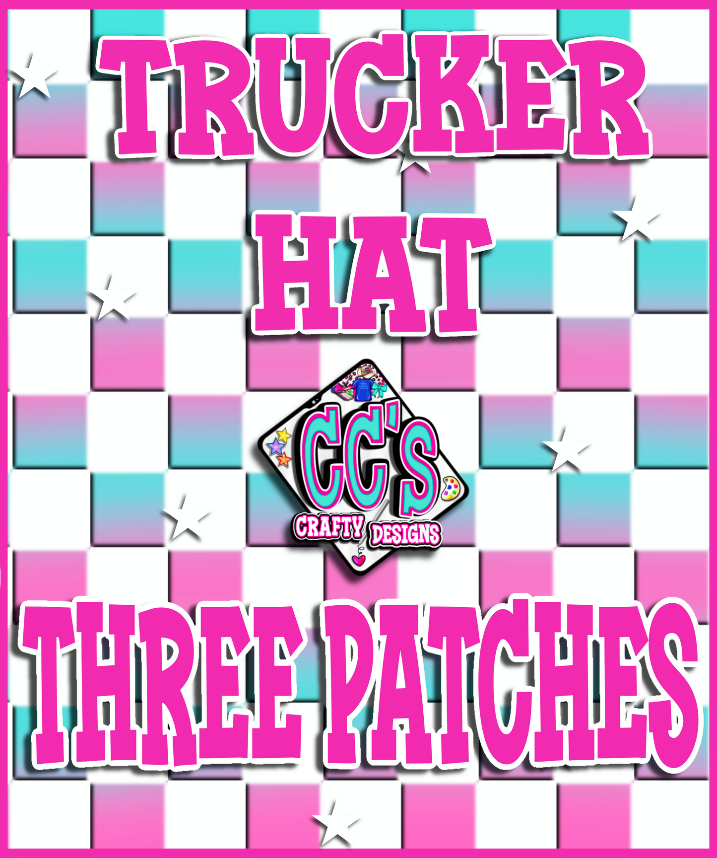 Build Your Own Trucker Hat - Three Patches