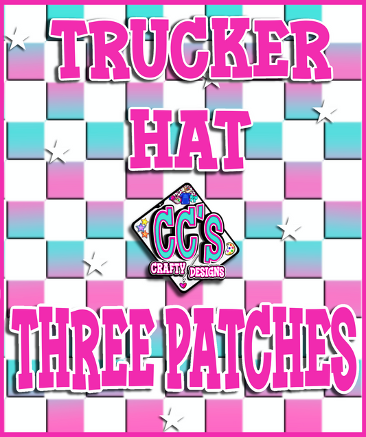 Build Your Own Trucker Hat - Three Patches