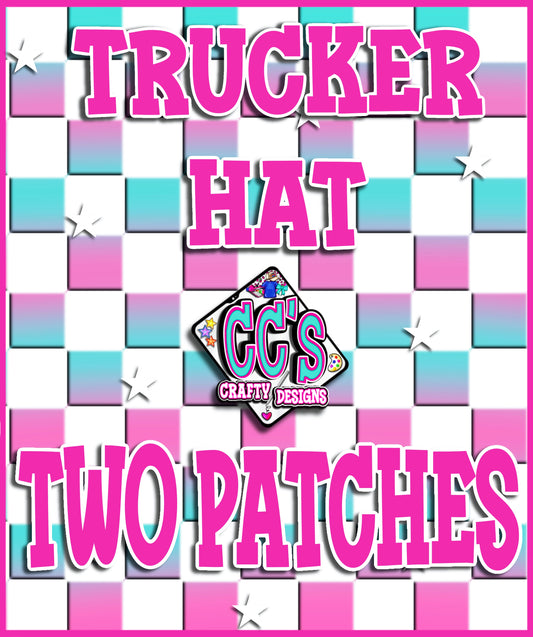 Build Your Own Trucker Hat - Two Patches