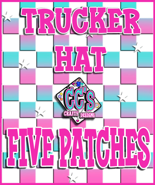 Build Your Own Trucker Hat - Five Patches