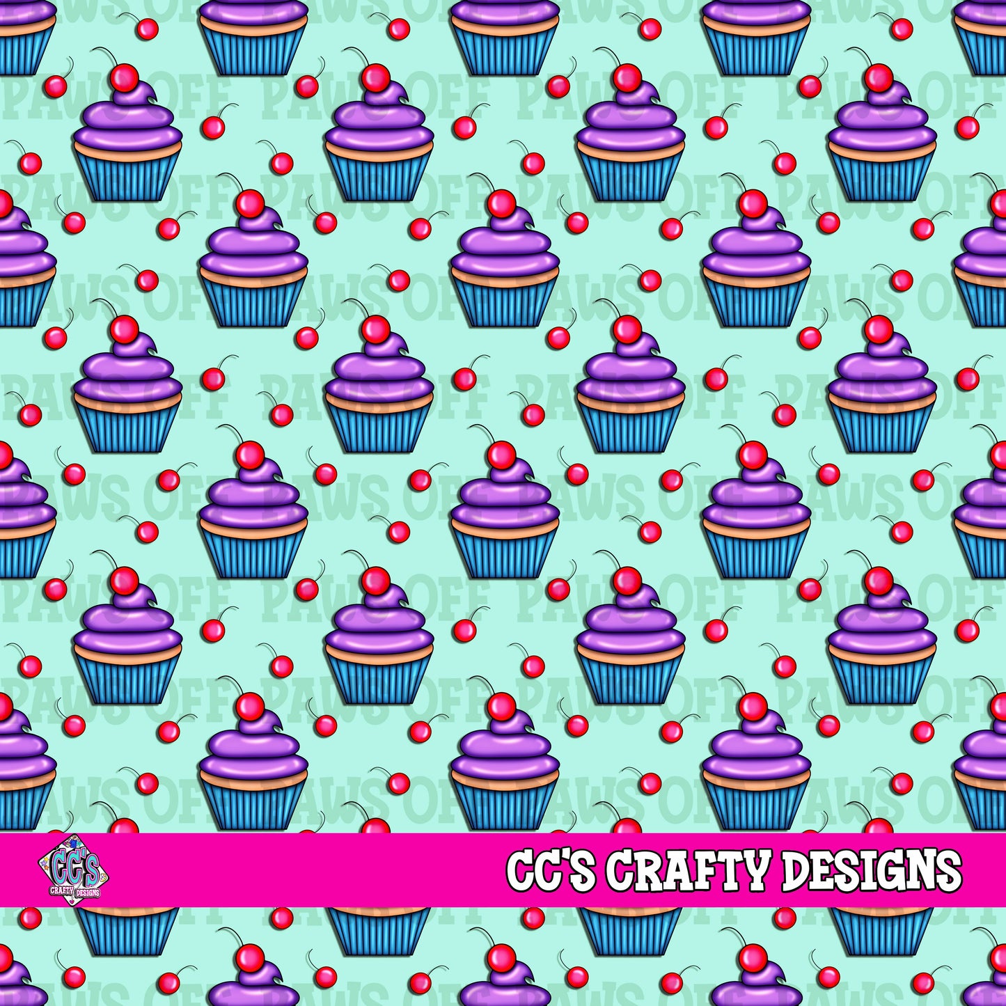 Cupcake Seamless Pattern