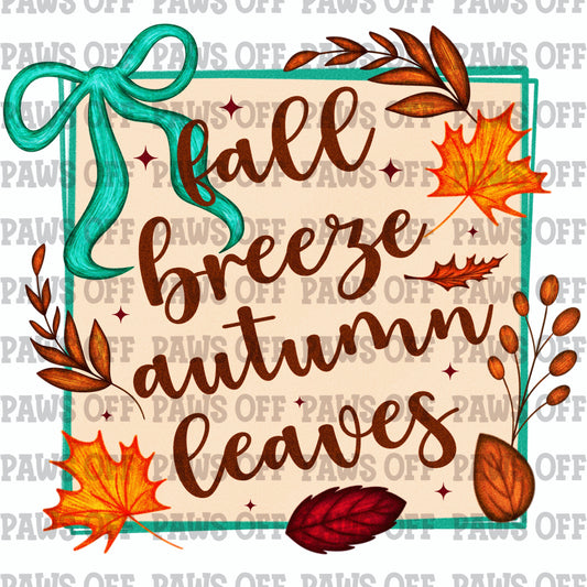 Fall Breeze Autumn Leaves PNG