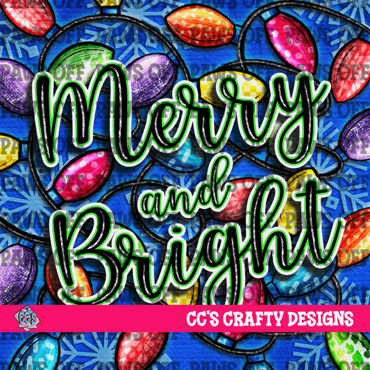 Merry and Bright PNG