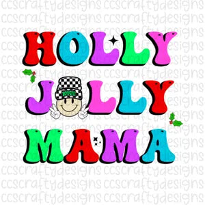 Holly Jolly Bougie Mama Retro Christmas