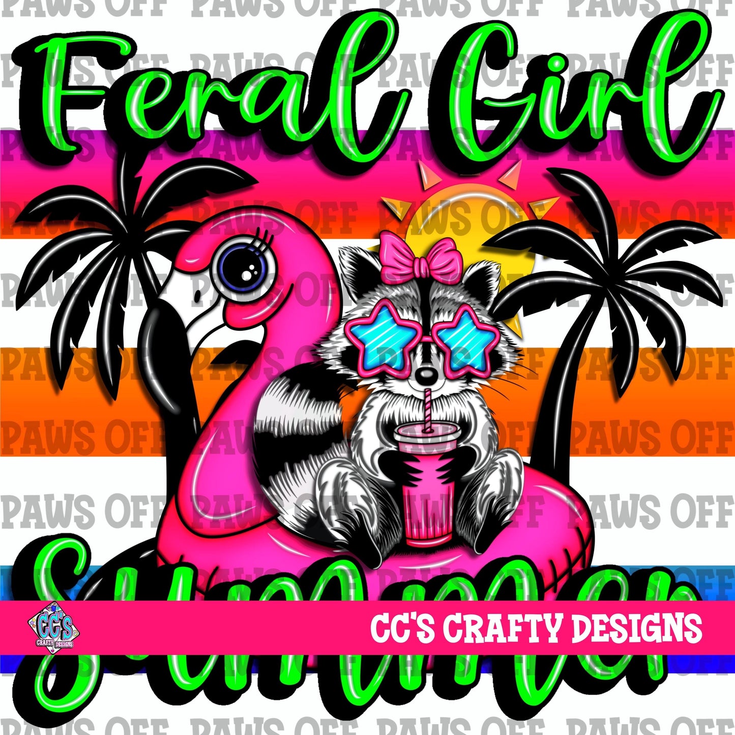Feral Girl Summer PNG
