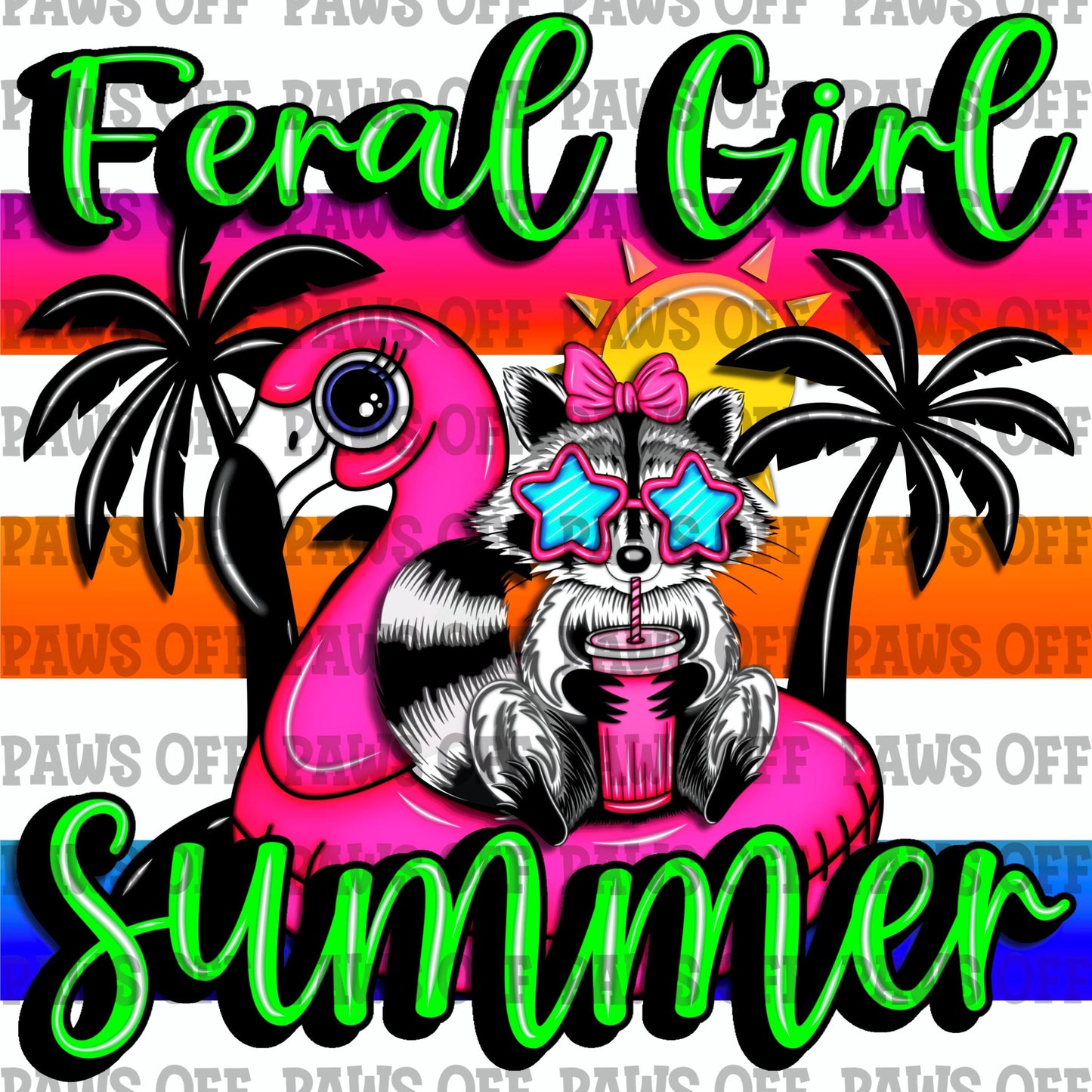 Feral Girl Summer PNG