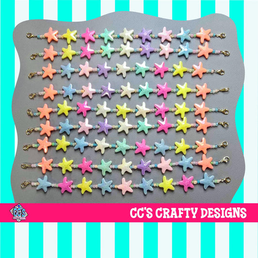 Starfish Pastel Hat Chain - Coastal Cowgirl Vibes