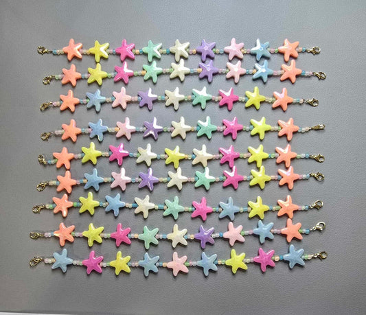 Starfish Pastel Hat Chain - Coastal Cowgirl Vibes