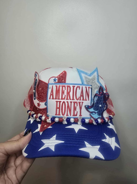 American Honey Patriotic Trucker Hat