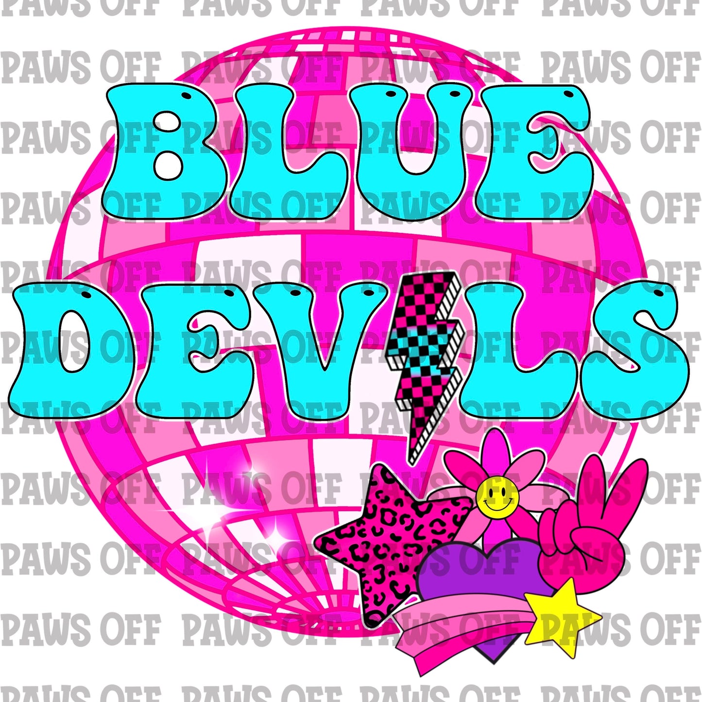 Blue Devils School Spirit PNG