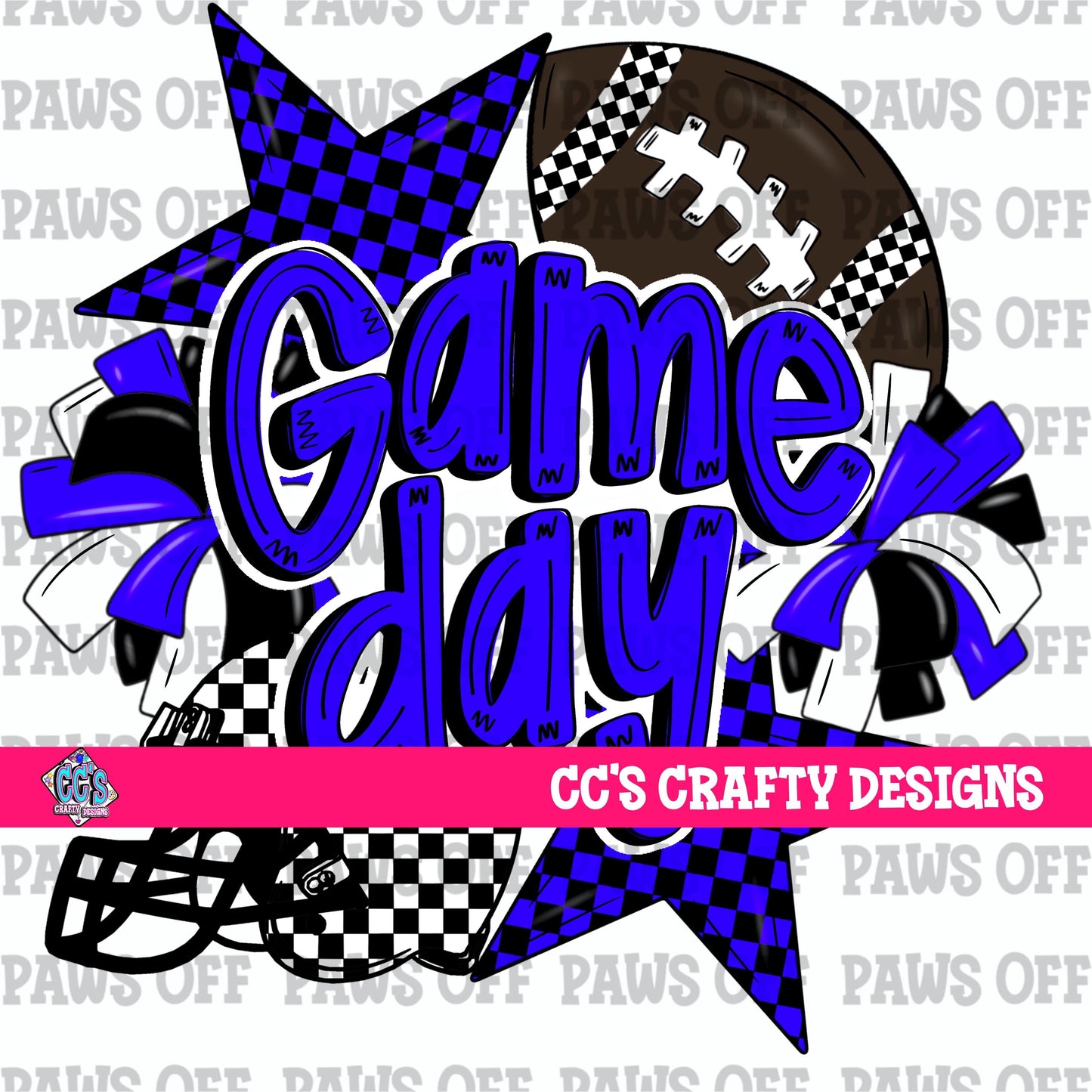 Game Day PNG Blue