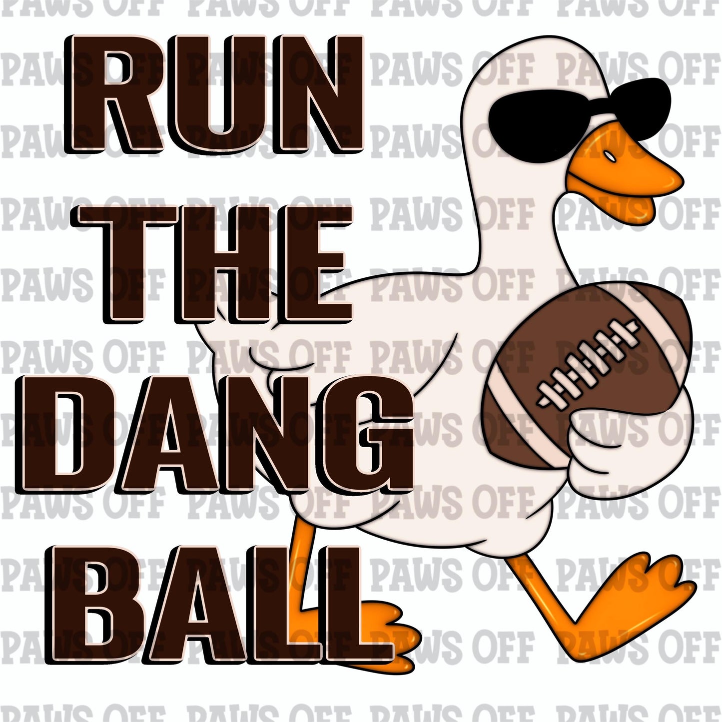 Run the Dang Ball Goose PNG