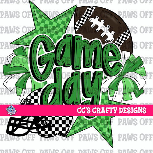 Game Day PNG Green