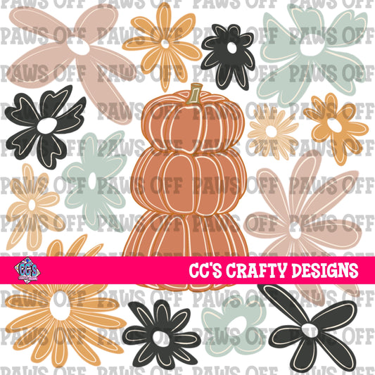 Stacked Pumpkins PNG