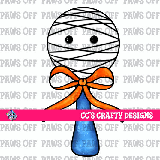 Mummy Rattle Watercolor PNG